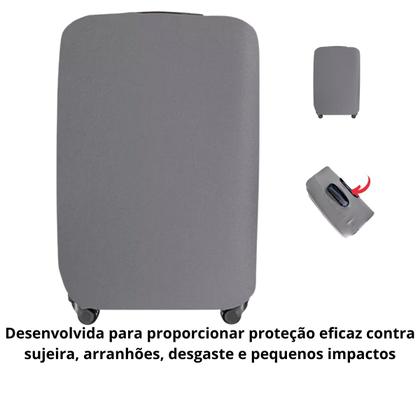 Imagem de Kit 3 Capas Protetoras para Mala Tamanhos P M G  Estampadas e Lisas