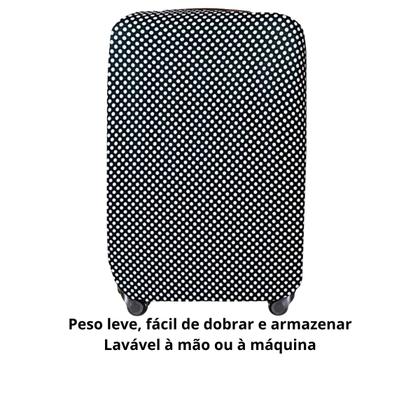 Imagem de Kit 3 Capas Protetoras para Mala Tamanhos P M G  Estampadas e Lisas