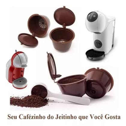 Imagem de Kit 3 Cápsulas Reutilizável Compatível Cafeteira Dolce Gusto