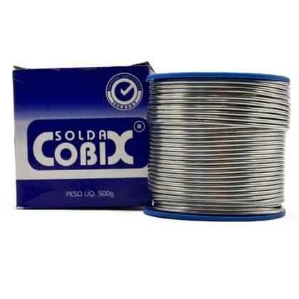 Imagem de Kit 3 Carretéis de Solda em Fio 60x40 Estanho/Chumbo Fusão 198C 1,0mm 500g Cada Cobix