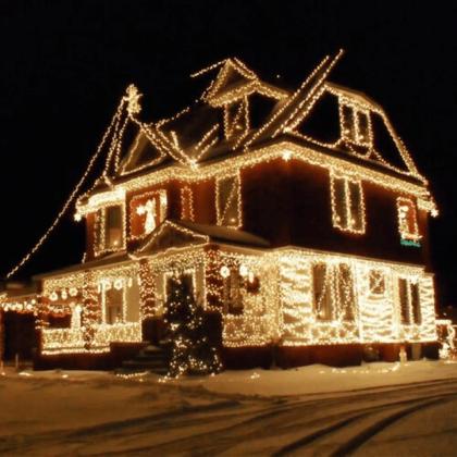 Imagem de Kit 3 Cascata 400 Leds Função Morno Prova d Agua 9,5m Bivolt