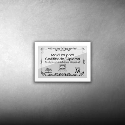 Imagem de Kit 3 Certificados Diplomas A4 com Tela de Acetato e MDF