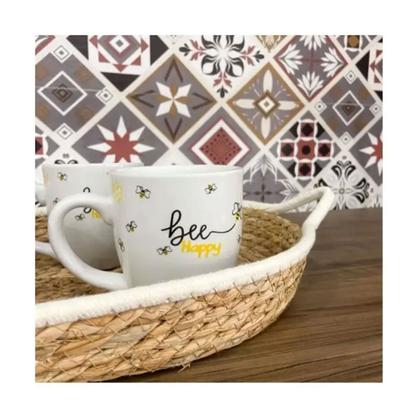 Imagem de Kit 3 Cesto Multiuso De Fibra Natural Algodão Com Alça Grande Médio Pequeno