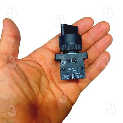 Imagem de Kit 3 Chave Seletora Comutadora com 2 Posições Fixas Plástica 1na 1nf  ED25