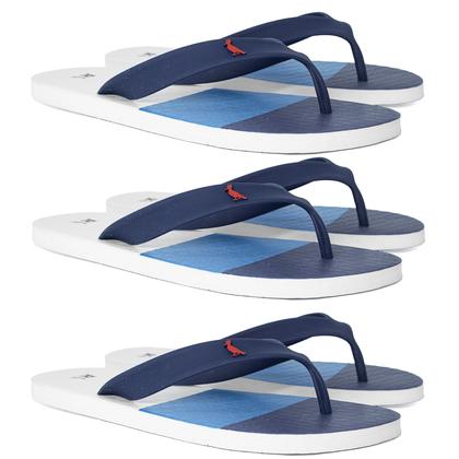 Imagem de Kit 3 Chinelos Reserva RSV Go Trancoso Borracha Confortável Clássico