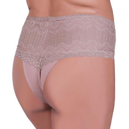 Imagem de Kit 3 Cinta de Algodão com Detalhe em Renda Calcinha Cós Alto Gestante - c3 KIT 3 KAREN