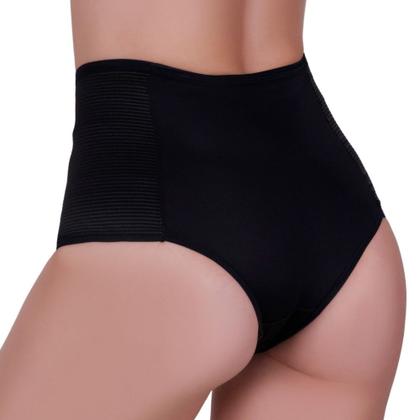 Imagem de Kit 3 Cinta de Compressão Calcinha Modeladora Cós Alto Poliamida - c12 KIT 3 OLGA