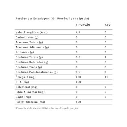 Imagem de Kit 3 Clarity Fosfatidilserina 150mg Dha 450mg 30 Cáps Biobalance