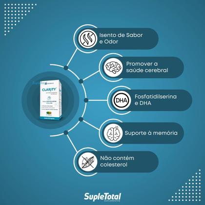 Imagem de Kit 3 Clarity Fosfatidilserina 150mg Dha 450mg 30 Cáps Biobalance