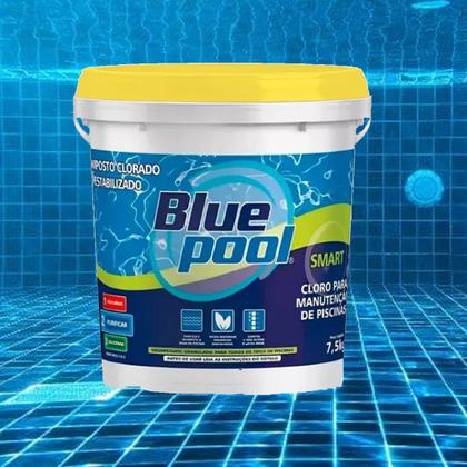Imagem de Kit 3 Cloro Smart Bluepool 7,5kg Tratamento Eficiente para Piscinas