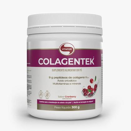 Imagem de Kit 3 Colagentek Vitafor 300G Cranberry