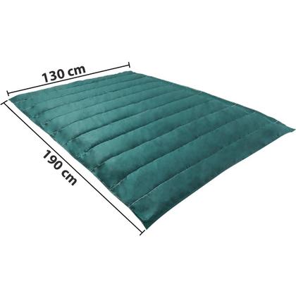 Imagem de Kit 3 Colchonetes Acampamento Camping Casal Pesca Retiro Ginástica 190x130cm Verde