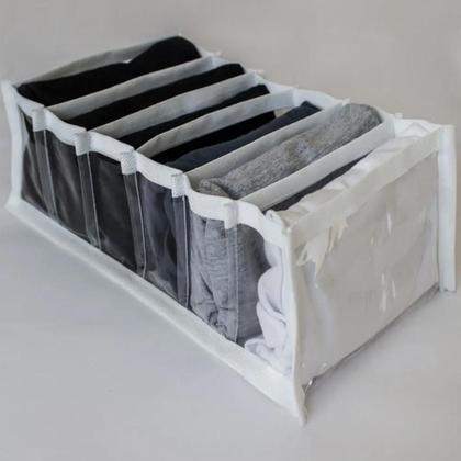 Imagem de Kit 3 Colmeia Organizadora de Cuecas com 6 Divisórias TNT e Plástico Transparente