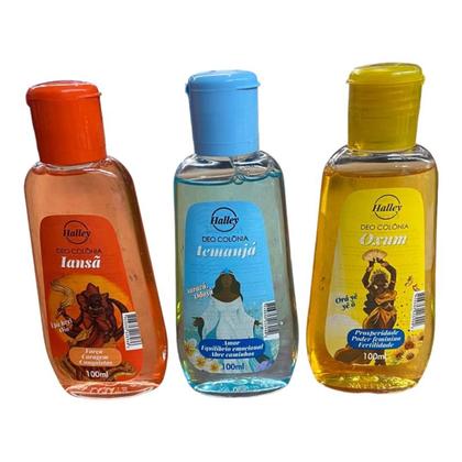 Imagem de Kit 3 Colônia Iemanjá Iansã Oxum Halley 100ml- Escolha Orixá