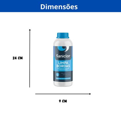 Imagem de Kit 3 com saniclor limpa bordas 1 litro + 1 limpa tudo leve manual
