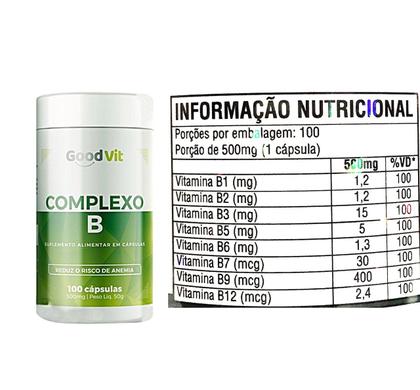 Imagem de Kit 3 Complexo B 100 Capsulas - Good Vit