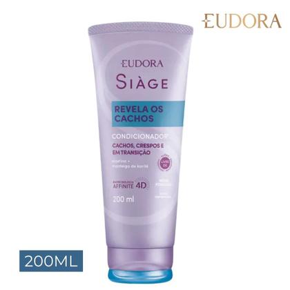 Imagem de Kit 3 Condicionador para Cabelos Cacheados Revela Os Cachos Ondulados 200ml Eudora Siàge