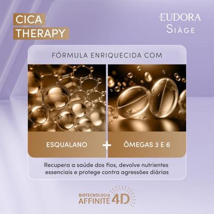 Imagem de Kit 3 Condicionador Reconstrução Reparação Cica Therapy Restauração Capilar 200ml Eudora Siàge