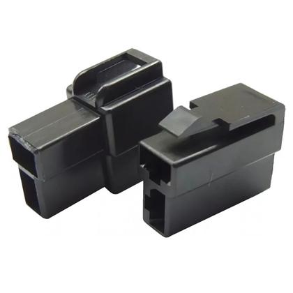 Imagem de Kit 3 Conectores Technoise 2 Vias Macho E Femea Som Automot.