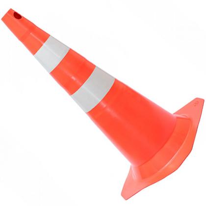 Imagem de Kit 3 Cones para sinalização 75 cm com 2 faixas - RM-41 - MultiMarcas