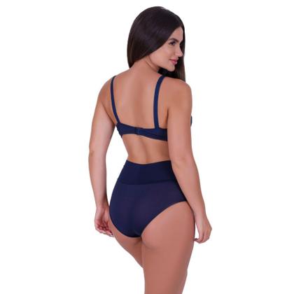 Imagem de Kit 3 Conjunto de Pós Parto Sutiã Amamentação e Calcinha Cós Alto -c15 KIT 3 JOLIE PRETO ROSA AZUL