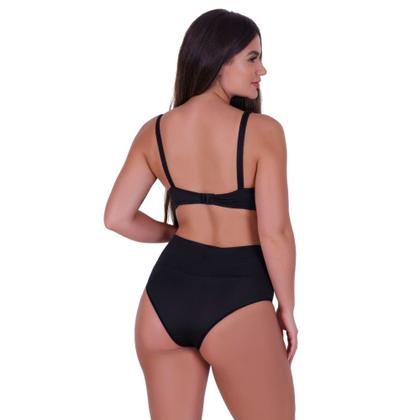 Imagem de Kit 3 Conjunto de Pós Parto Sutiã Amamentação e Calcinha Cós Alto -c15 KIT 3 JOLIE PRETO ROSA AZUL