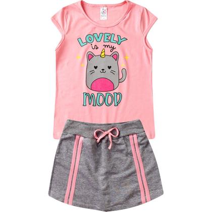 Imagem de Kit 3 Conjunto Infantil Calor Juvenil Feminino Atacado Top