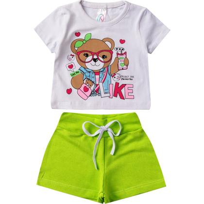 Imagem de Kit 3 Conjunto Infantil Calor Juvenil Feminino Atacado Top