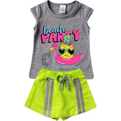 Imagem de Kit 3 Conjunto Infantil Calor Juvenil Feminino Atacado Top