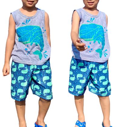 Imagem de Kit 3 Conjunto Infantil Menino Roupa Verão Tamanho 2 ao 10