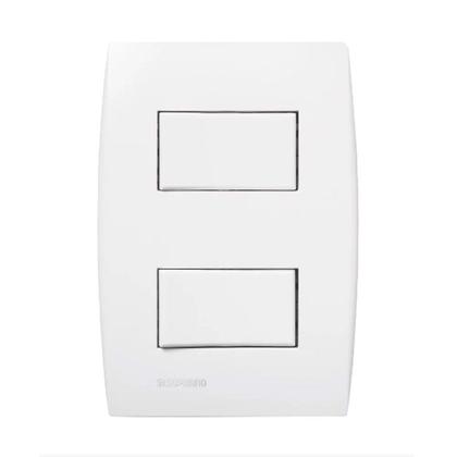 Imagem de KIT 3 Conjunto Interruptor Duplo 4x2 Ilus Siemens Soprano