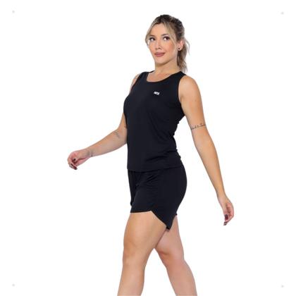 Imagem de Kit 3 Conjunto Short Duplo + Regata Feminino Fitness Treino