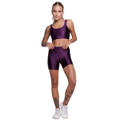 Imagem de KIT 3 Conjunto Top e Short New Zig 3D WLS Modas Bojo Compressão Academia Treino Moda Fitness