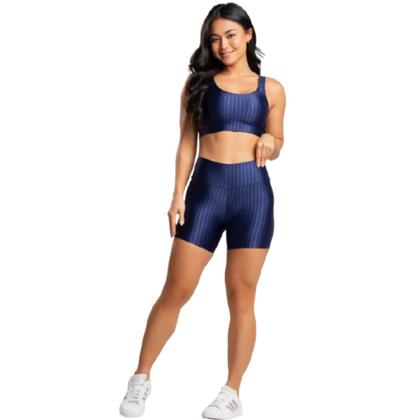 Imagem de KIT 3 Conjunto Top e Short New Zig 3D WLS Modas Bojo Compressão Academia Treino Moda Fitness