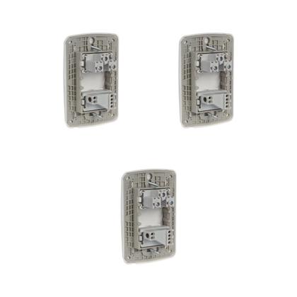 Imagem de Kit 3 Conjuntos Montados 1 Interruptor Simples E 1 Tomada 2P+T 10A Pb S3B69030 Branco Miluz Schneider