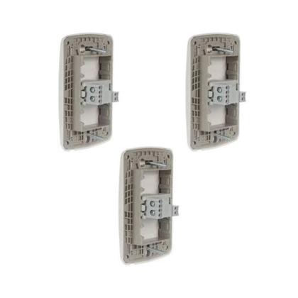 Imagem de Kit 3 Conjuntos Montados 1 Interruptor Simples S3B62010 Branco Miluz Schneider