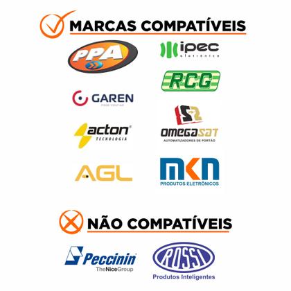 Imagem de Kit 3 Controles Zap Pop Ppa Portão Automatico Rolante Code Learn 433,92