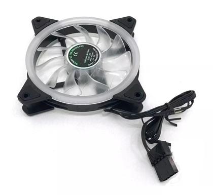 Imagem de Kit 3 Cooler Fan Rgb 120mm 12cm Dupla Face Para Gabinete
