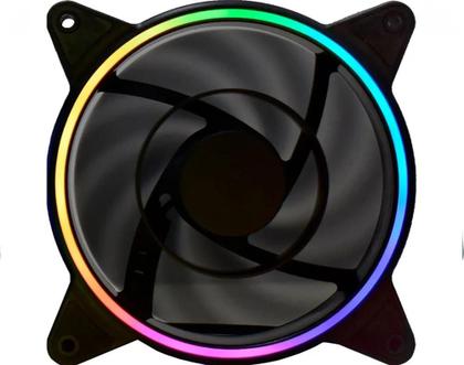 Imagem de Kit 3 Cooler Fan Rgb Slim 120mm Com Controladora