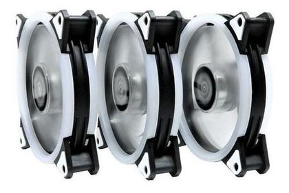 Imagem de Kit 3 Cooler Fan Rise Smart  RGB Dual Led  120mm - RM-FN-02-RGB