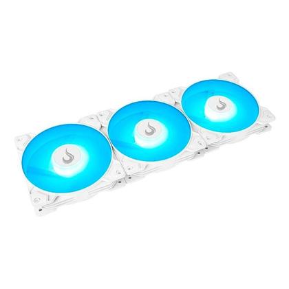 Imagem de Kit 3 Coolers 120mm Rise Mode X - LED ARGB - Branco - RM-XLD-02-ARGB