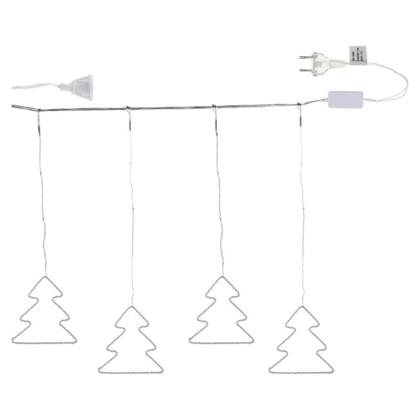 Imagem de Kit 3 Cortina Pingente Arvore Branco Quente 108 Leds 4M Bivolt