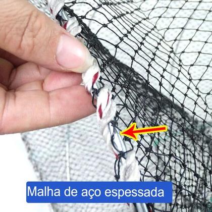 Imagem de Kit 3 Covo Com Mola Armadilha Pesca Peixe 80cm