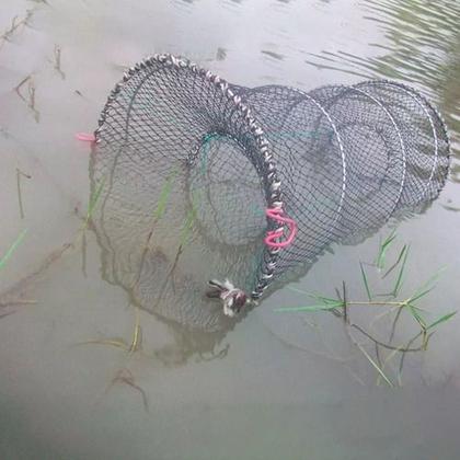 Imagem de Kit 3 Covo Com Mola Armadilha Pesca Peixe 80cm