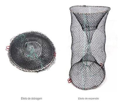 Imagem de Kit 3 Covo Com Mola Armadilha Pesca Peixe 80cm