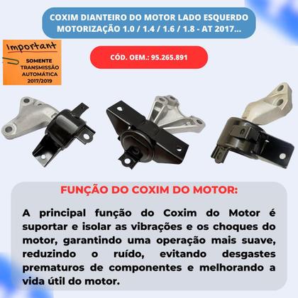 Imagem de Kit 3 Coxim Motor Cambio Automático Onix Prisma 2017 A 2019
