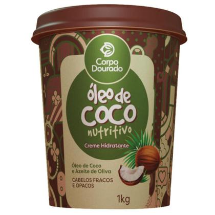 Imagem de Kit 3 Creme de Tratamento para Pentear e Hidratante 2 em 1 Regarv 1kg Corpo Dourado Todos os Tipos de Cabelo