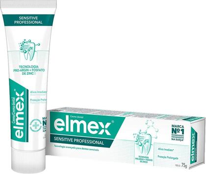 Imagem de Kit 3 Creme Dental Elmex Sensitive Professional 75g