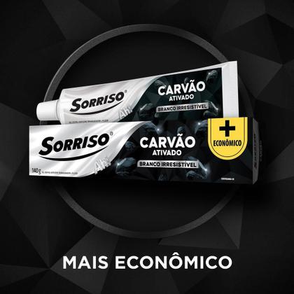 Imagem de kit 3 Creme Dental Sorriso Carvão 140g