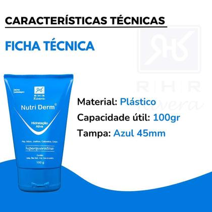 Imagem de Kit 3 Creme Hidratante com Ureia Nutri Derm 100gr